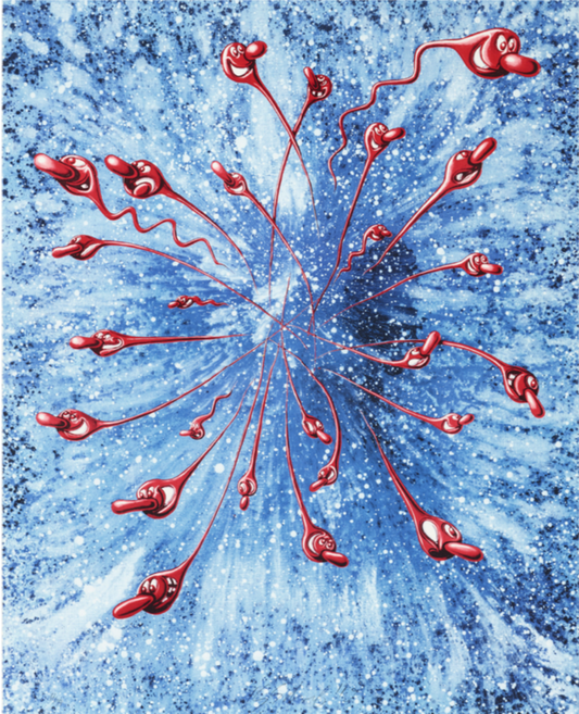 Kenny Scharf - In the beginning (Red)